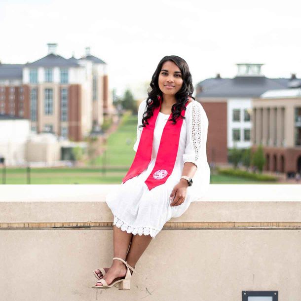 student sitting at the university dream